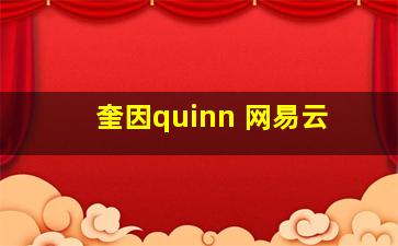 奎因quinn 网易云